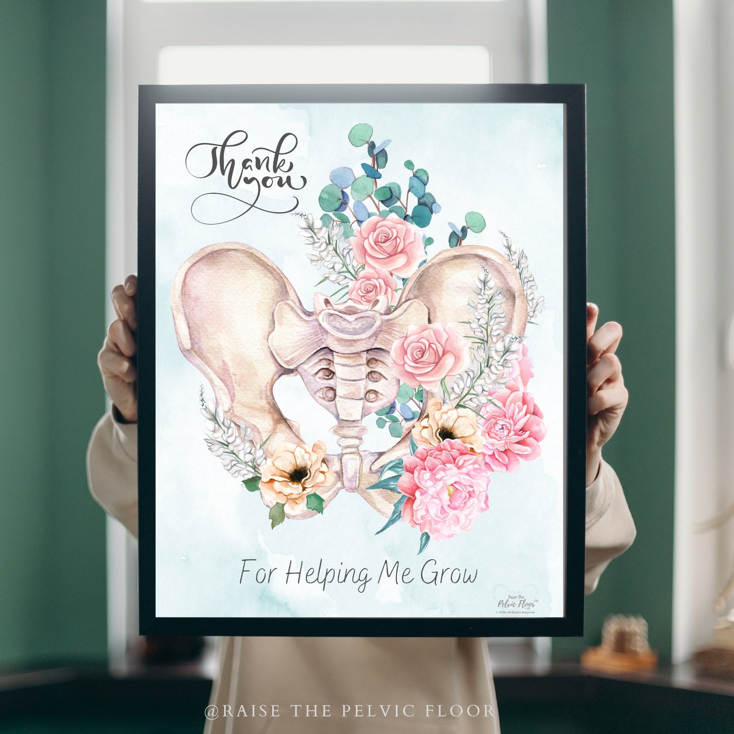 Thank you Gift | Pelvis Peony/Eucalyptus | Printed Art