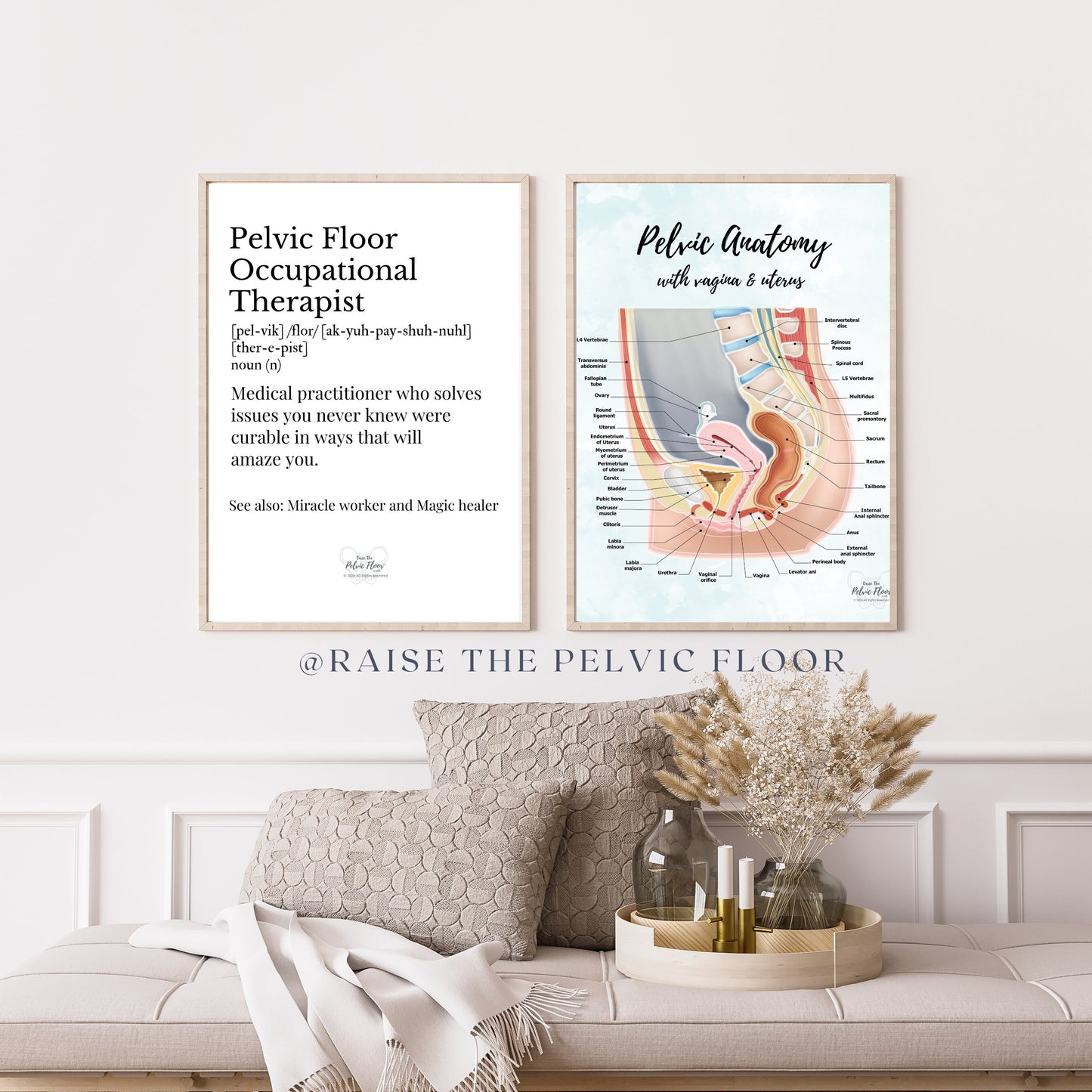 Digital Download* | Pelvic Floor Occupational Therapist Definition | Thank you Gift, Wall hanging, Medical Office