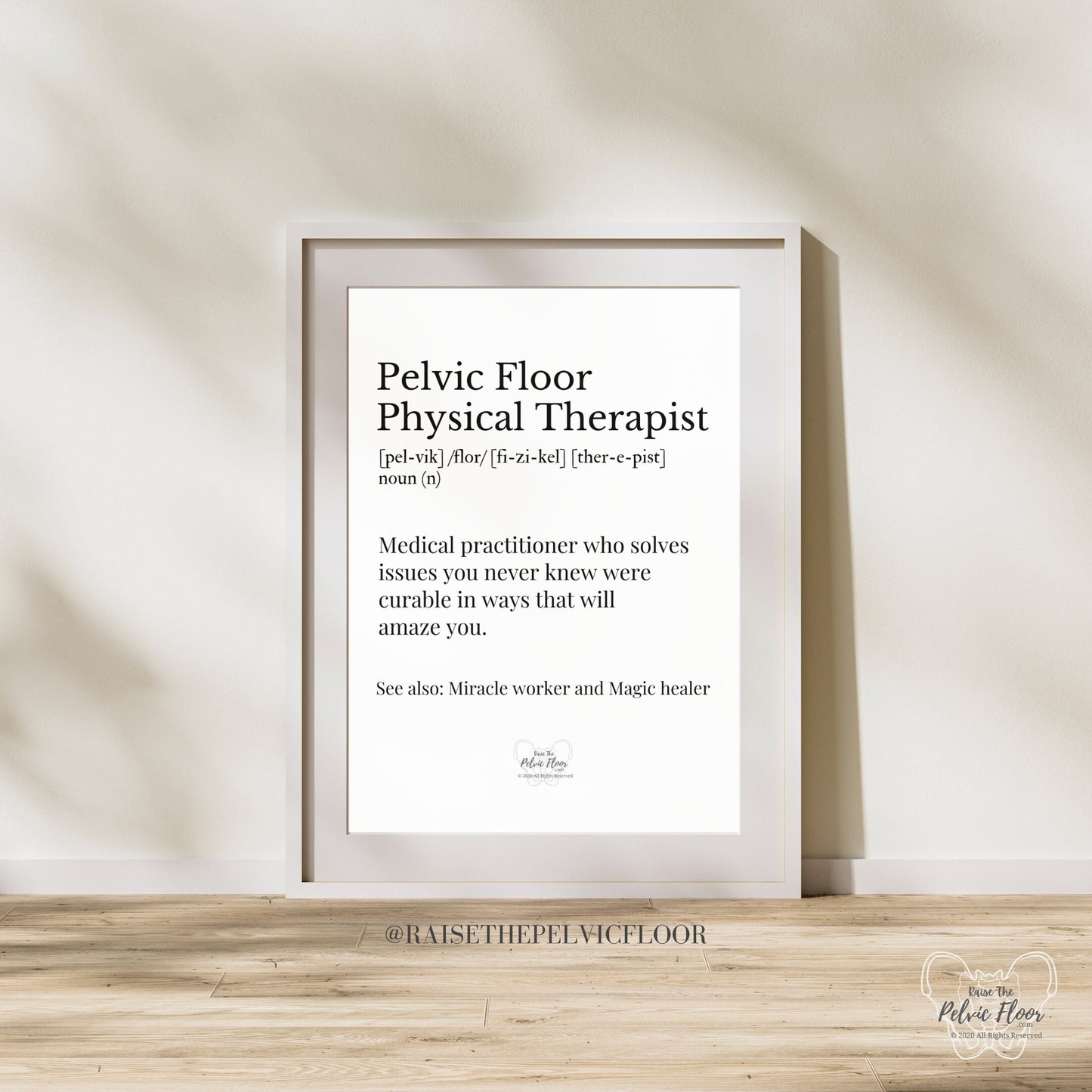 Pelvic Floor Physical Therapist Definition | Poster