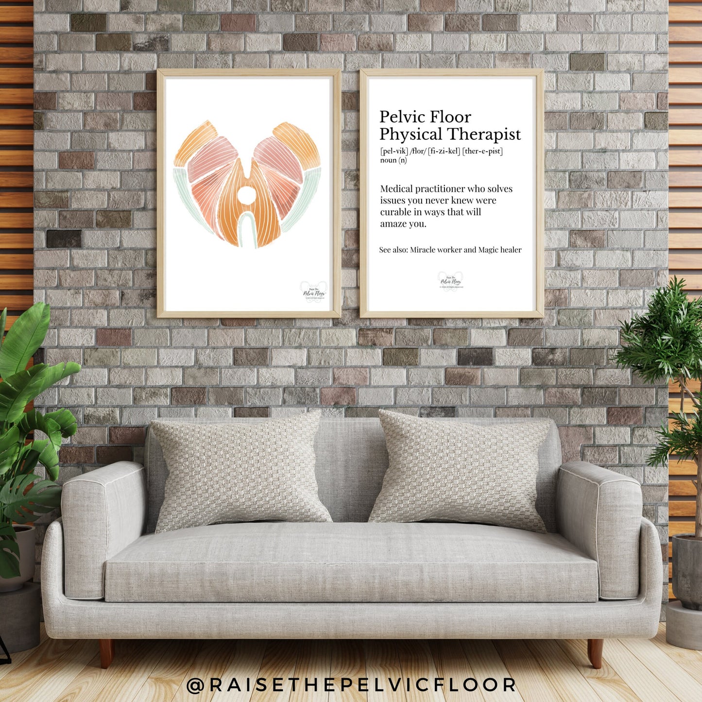 Pelvic Floor Muscle Heart Abstract Art | Thank you gift- Pelvic floor Physical Therapist, OBGYN, Chiropractor, Occupational Therapist, Doula