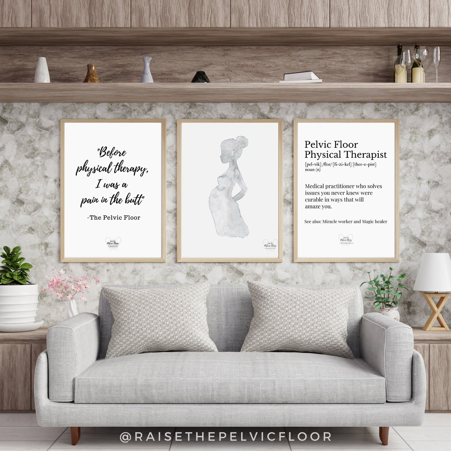 Pregnant Watercolor Art | Simple Maternity Outline Poster | Baby Shower, doula, Pelvic Floor Therapist, Chiropractor * Digital Download*