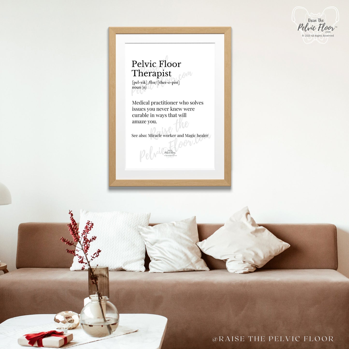 Digital Download** Pelvic Floor Therapist Definition | Perfect for occupational therapist, physical therapy assistant, pelvic health decor