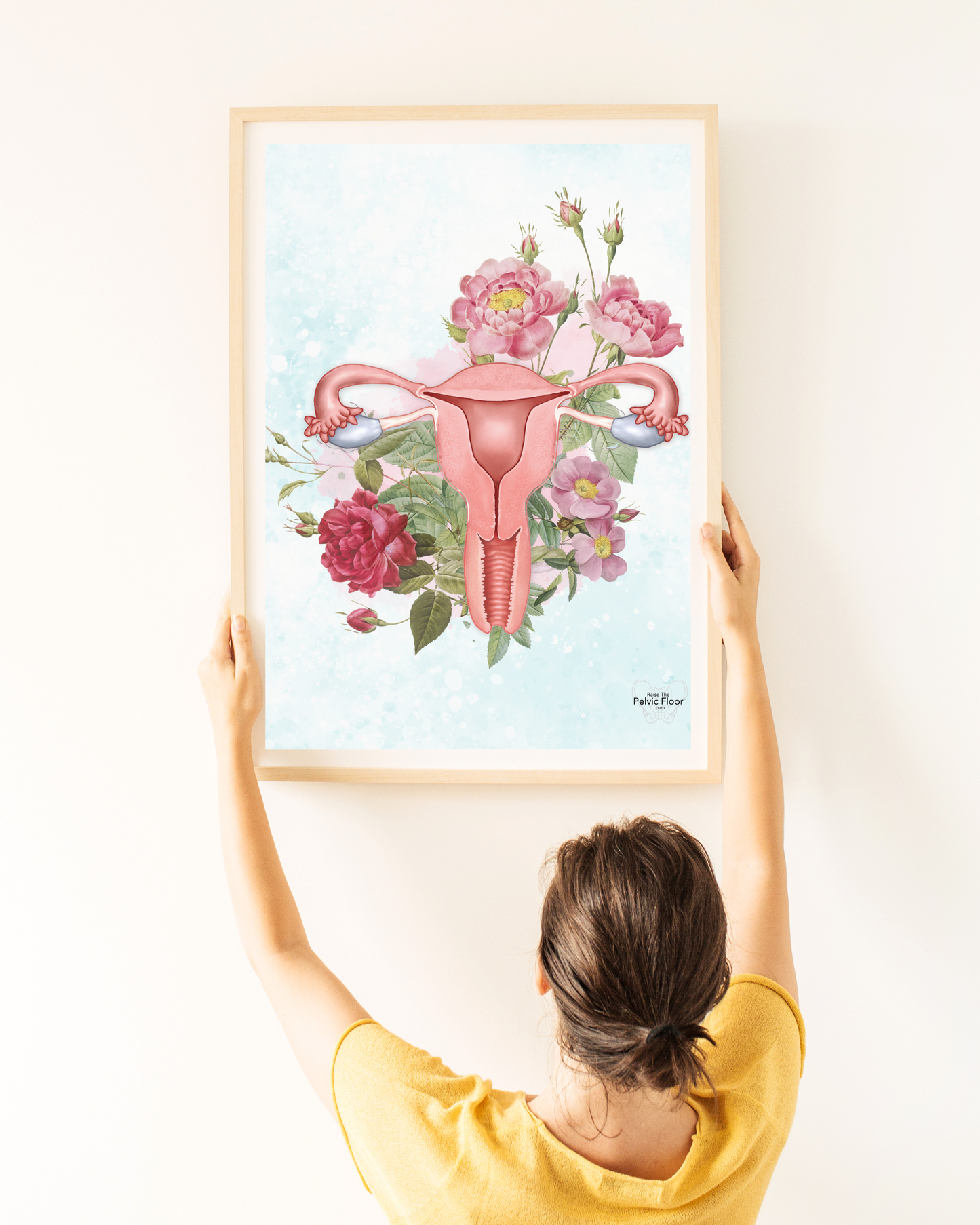 Floral Uterus Art Print