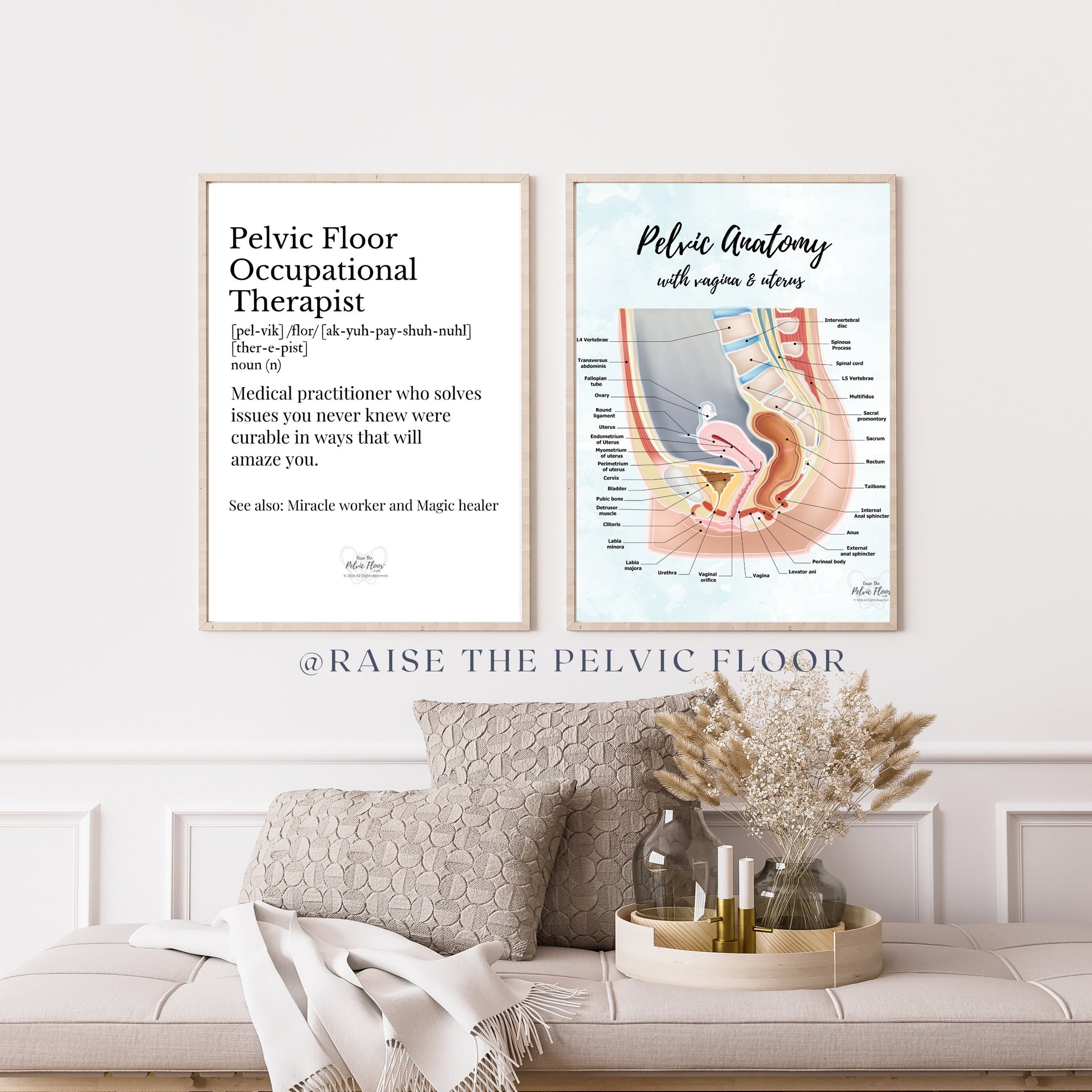 Digital Download* | Pelvic Floor Occupational Therapist Definition | Thank you Gift, Wall hanging, Medical Office