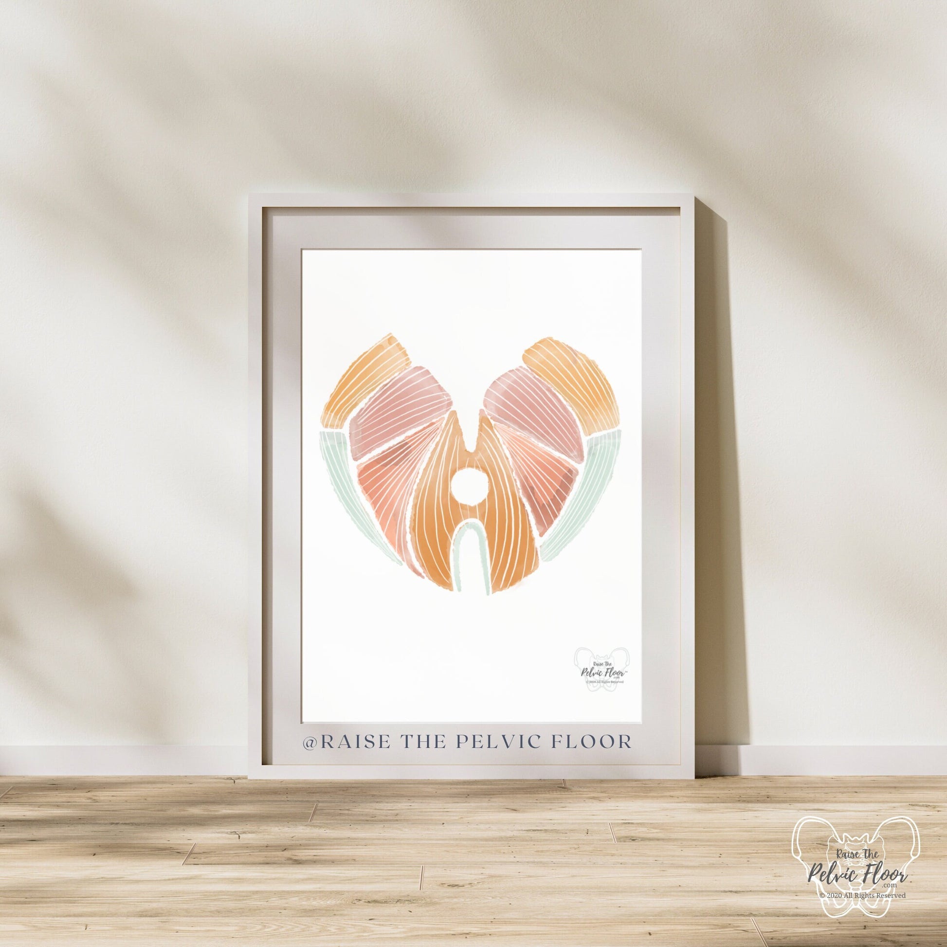Pelvic Floor Muscle Heart Abstract Art | Thank you gift- Pelvic floor Physical Therapist, OBGYN, Chiropractor, Occupational Therapist, Doula