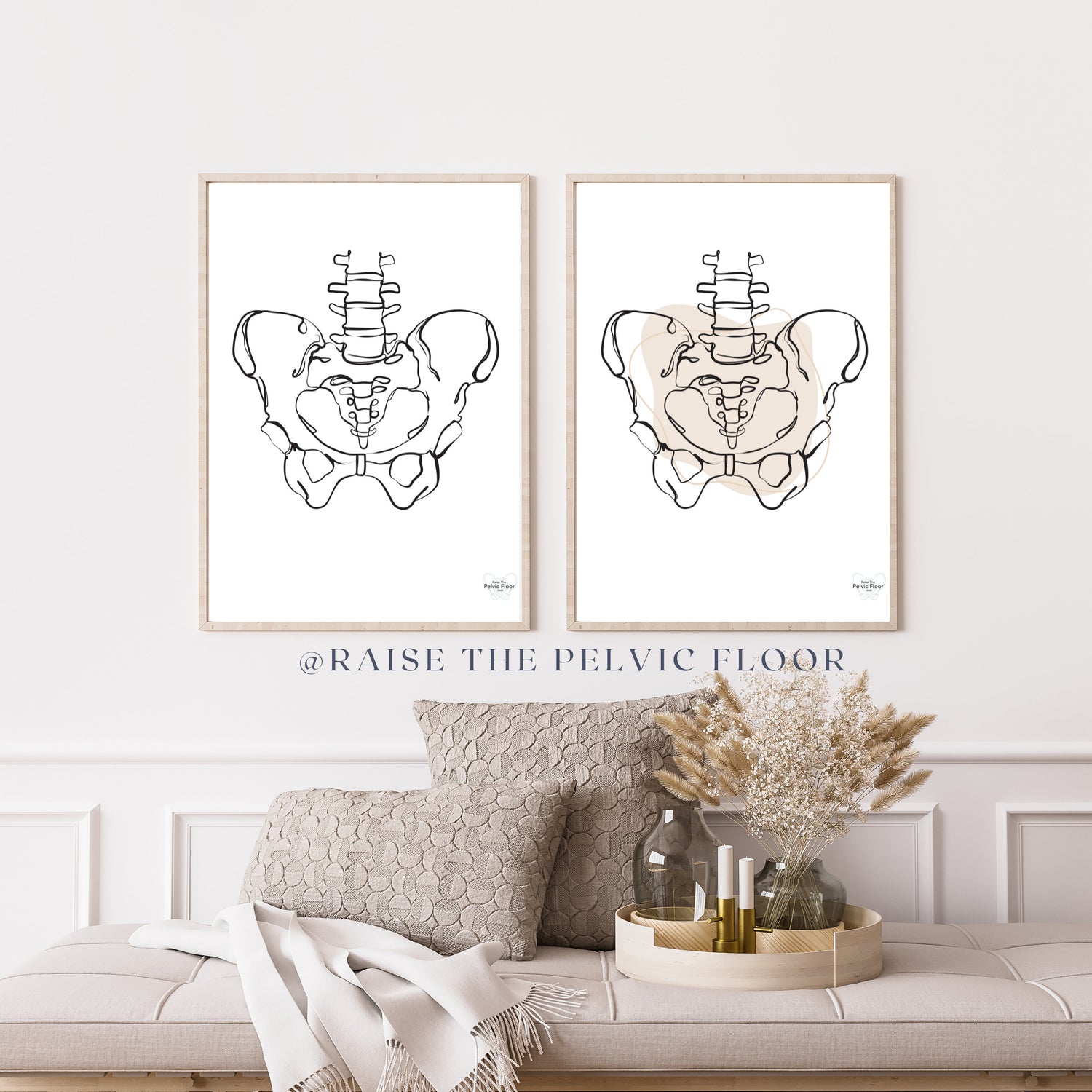 Pelvic Bones Art *Digital Download* Abstract Pelvis, Line art, Pelvic Floor Art, Medical Wall Minimalistic Anatomy Poster, Sacroiliac Joint